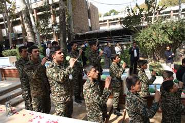 مراسم رونمایی از یادمان شهدای گمنام